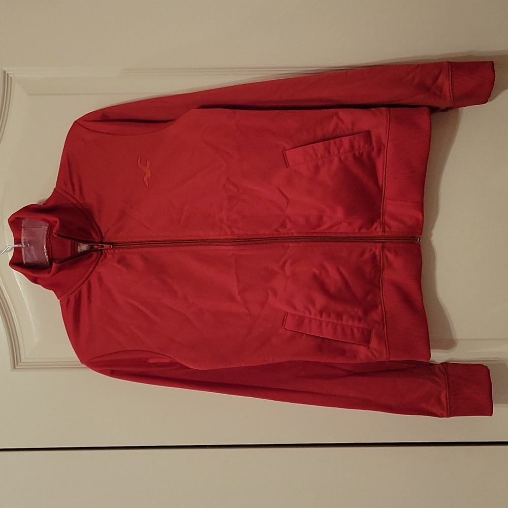 Like New Hollister Hot Pink Zip Up Hot Pink Track Jacket
